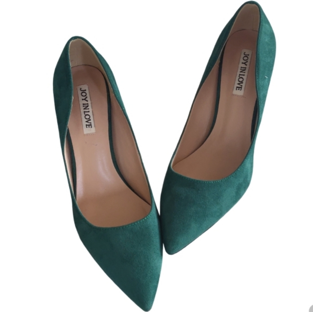 Joy In Love Green Pumps. - Picture 2 of 12